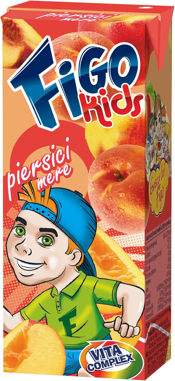 Figo Suc de Piersici 0,2 L, 3 buc.