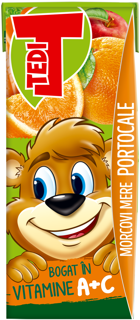 TEDI Suc De Portocale-Morcov-Mar 3 x 0.2L