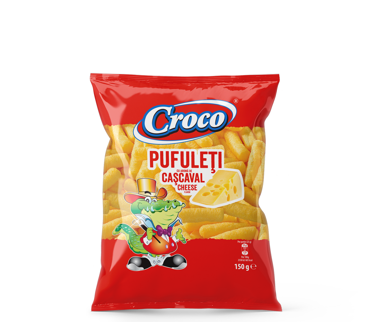 CROCO Pufuleti Cascaval 150 g