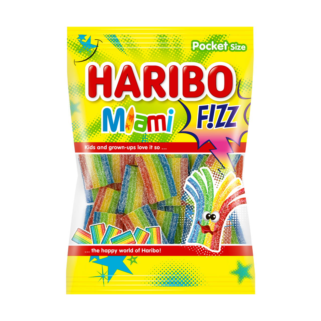 HARIBO Miami Fizz Bomboane Gumate 85 g
