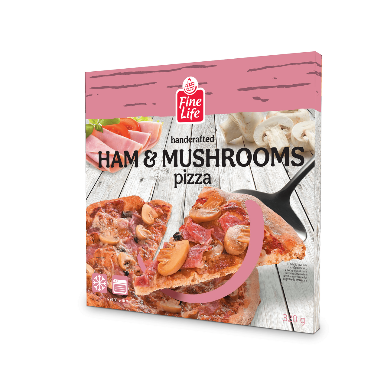 Fine Life Pizza cu Sunca si Ciuperci 320 g ?