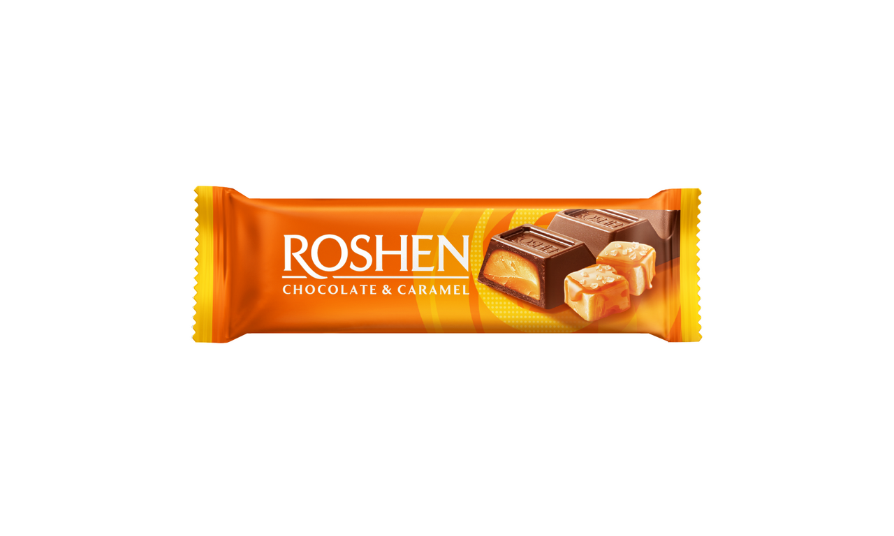 ROSHEN Baton de Ciocolata si Crema de Caramel 30 x 30 g