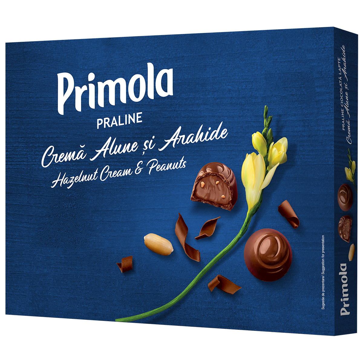 PRIMOLA Praline Ciocolata cu Lapte si Crema de Alune 99,5 g
