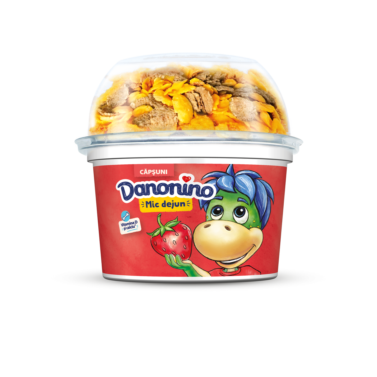 Danonino Mic Dejun cu Capsuni si Cereale 143 g