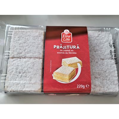 Fine Life Prajitura cu Crema cu Aroma de Lamaie 220 g