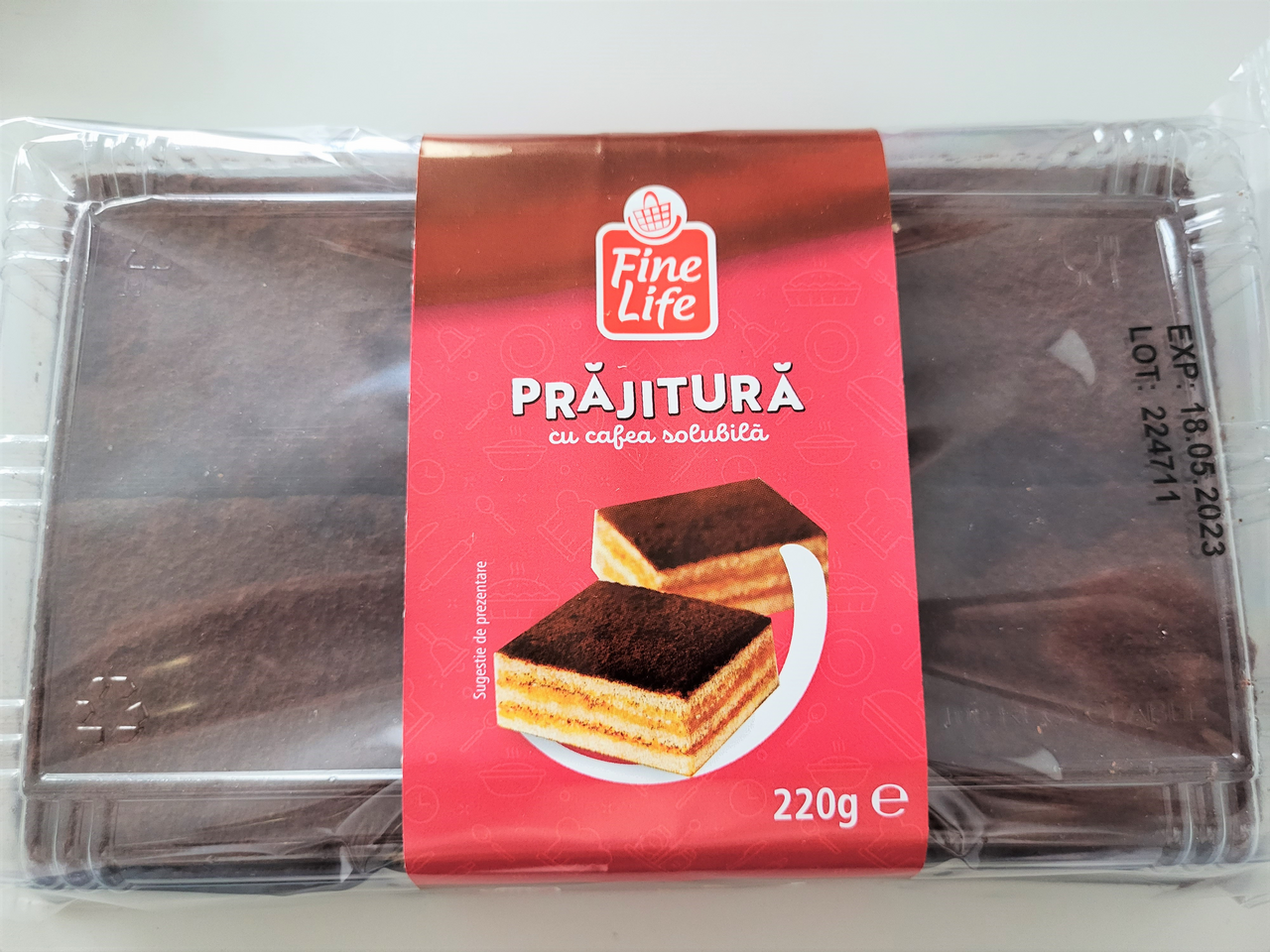 Fine Life Prajitura cu Crema cu Cafea Solubila 220 g