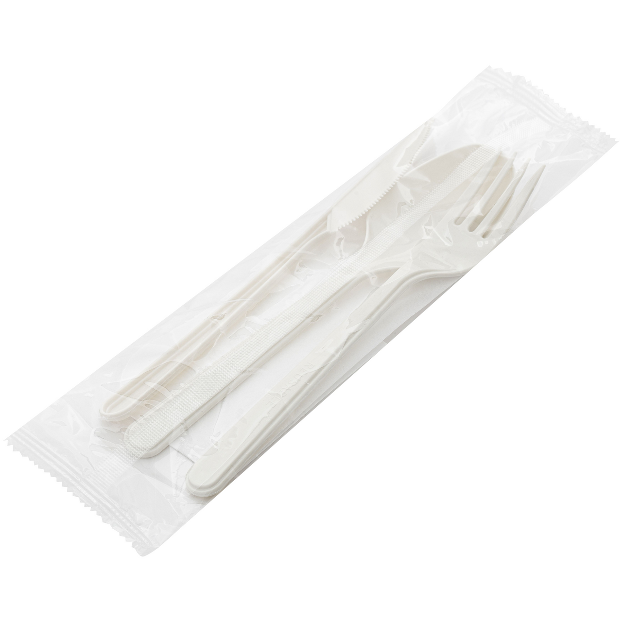 QualityPack Tacamuri Reutilizabile Lingura, Furculita, Cutit si Servetel 50 Seturi