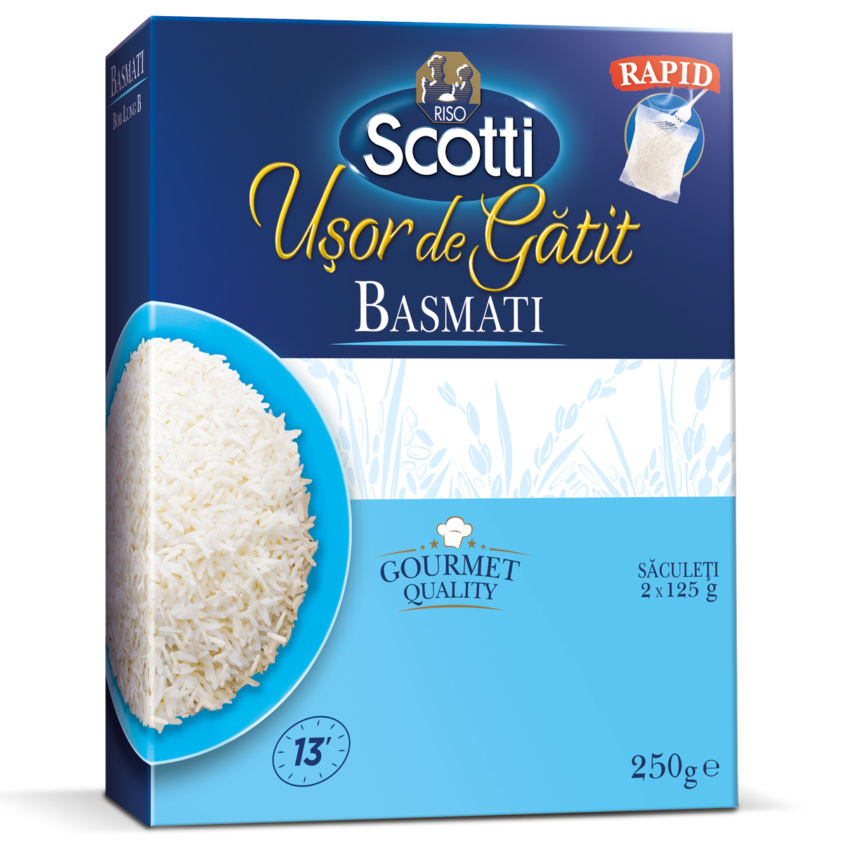 RISO Scotti Usor de Gatit Orez Basmati 250 g