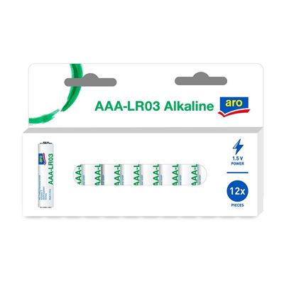 aro Baterii LR03 AAA Alkaline 12 bucati