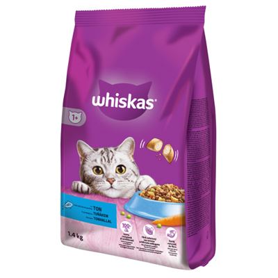 whiskas Hrana Uscata Pisici Adulte cu Ton 1,4 Kg