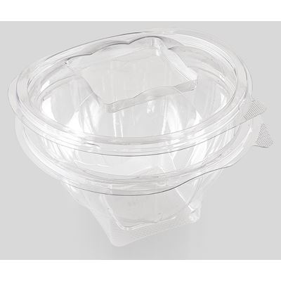 QualityPack 50 Caserole Rotunde cu Capac Pet 1000 ml