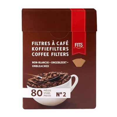 FITS Filtre Cafea Numarul 2 80 bucati