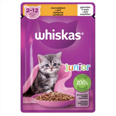 whiskas Junior Pui Aspic 85 g