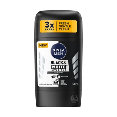 NIVEA Deodorant Stick Masculin Alb & Negru Original 50 ml