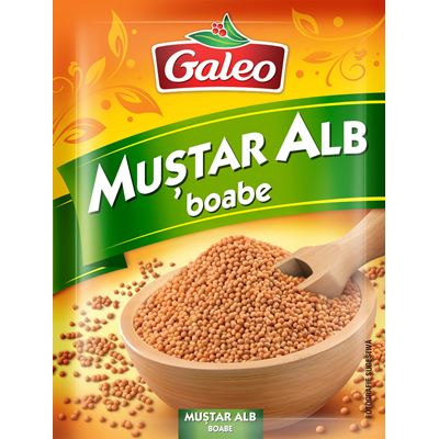 Galeo Mustar Alb Boabe 5 x 25 g