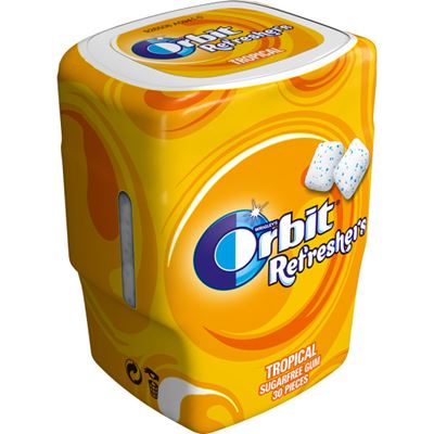 Orbit Tropical Guma de Mestecat Borcan 67 g