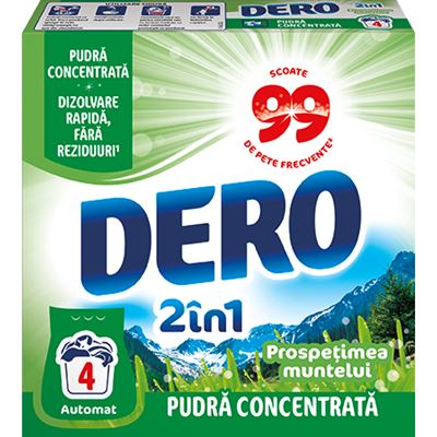 DERO 2 in 1 Detergent Rufe Prospetimea Muntelui 300 g