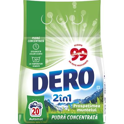 DERO 2 in 1 Detergent Rufe Prospetimea Muntelui 1,5 Kg