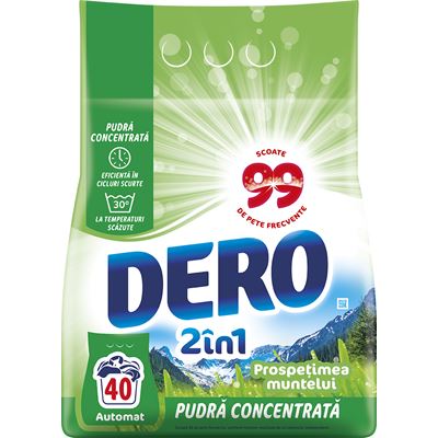 DERO 2 in 1 Detergent Rufe Prospetimea Muntelui 3 Kg
