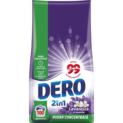 DERO 2 in 1 Detergent Rufe Lavanda 7,5 Kg