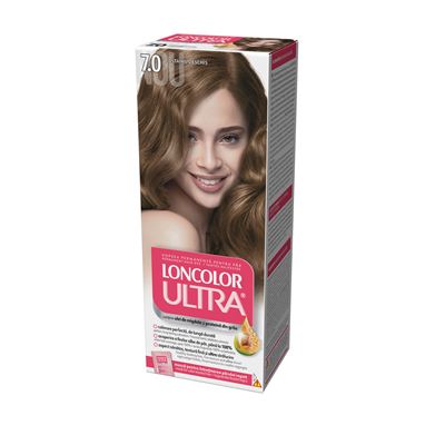 LONCOLOR Ultra Vopsea de Par Nuanta 7.0 Duo Castaniu Deschis 2 x 100 ml