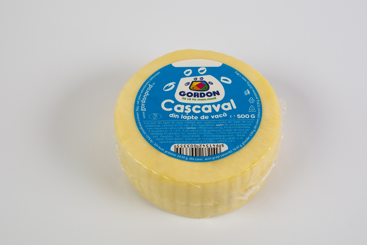 GORDON Cascaval din Lapte de Vaca 40 % 500 g