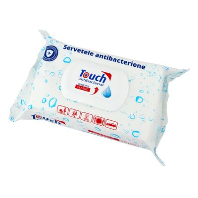 TOUCH Servetele Umede Antibacteriene 70 bucati