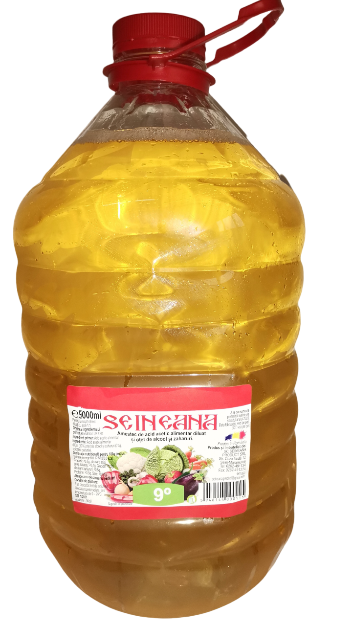 SEINEANA Amestec de Acid Acetic Alimentar Diluat, Otet de Alcool si Zaharuri 9 ø 5 L