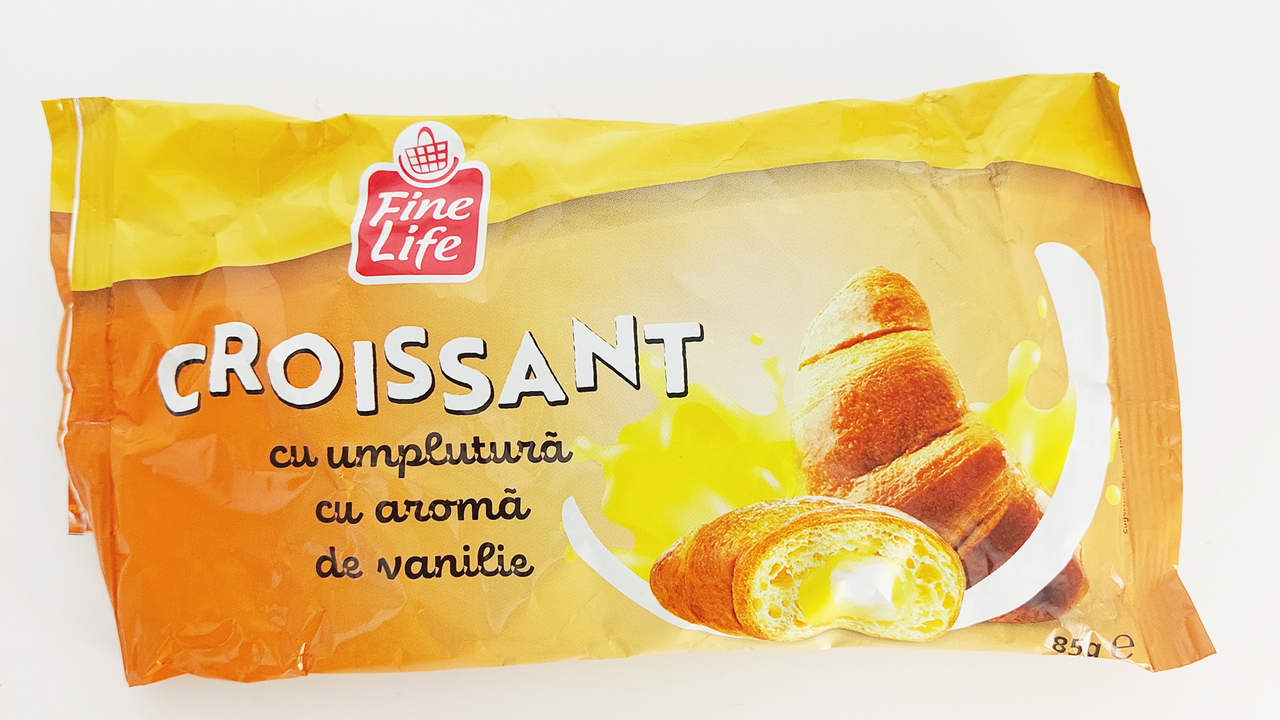 Fine Life Croissant cu aroma Vanilie 85 g