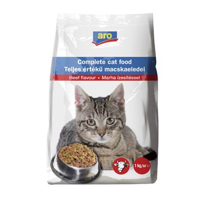 aro Hrana Uscata pentru Pisici cu Aroma de Vita 1 Kg