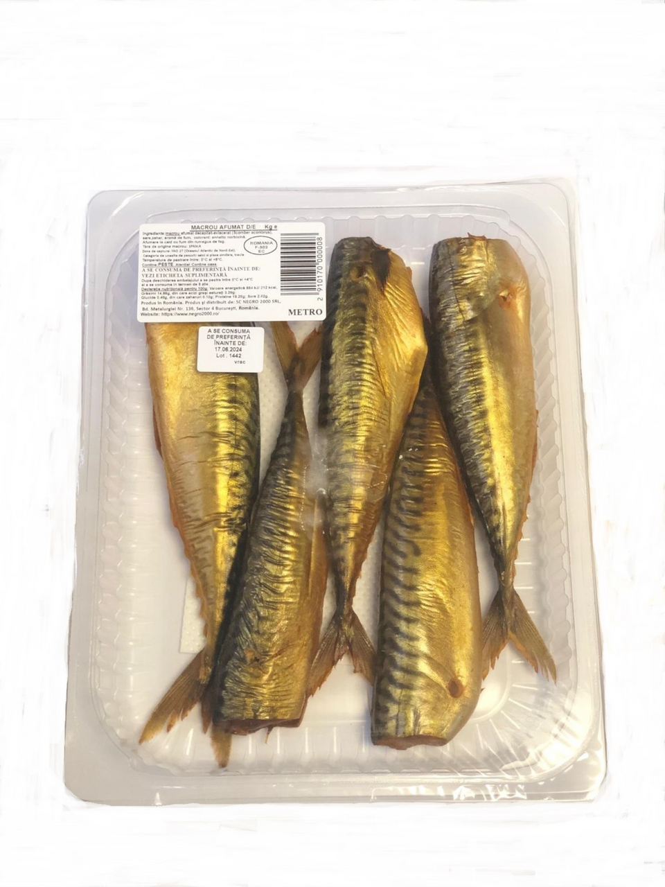 NEGRO 2000 Macrou Afumat fara Cap / Eviscerat