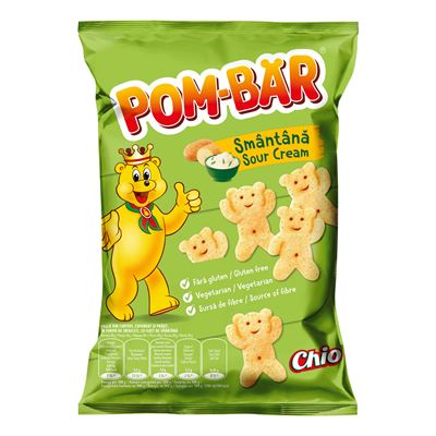 POM-BÄR Snack cu Aroma de Smantana 4 x 50 g