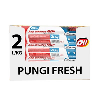 Oti Pungi Alimentare 2 L 28 x 22 cm 200 bucati