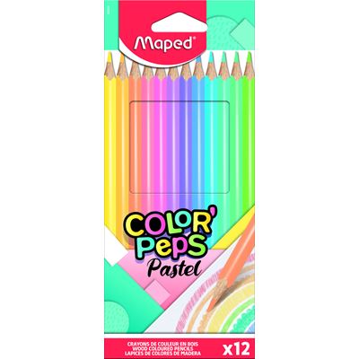 Maped Creioane Colorate Pastel 12 bucati