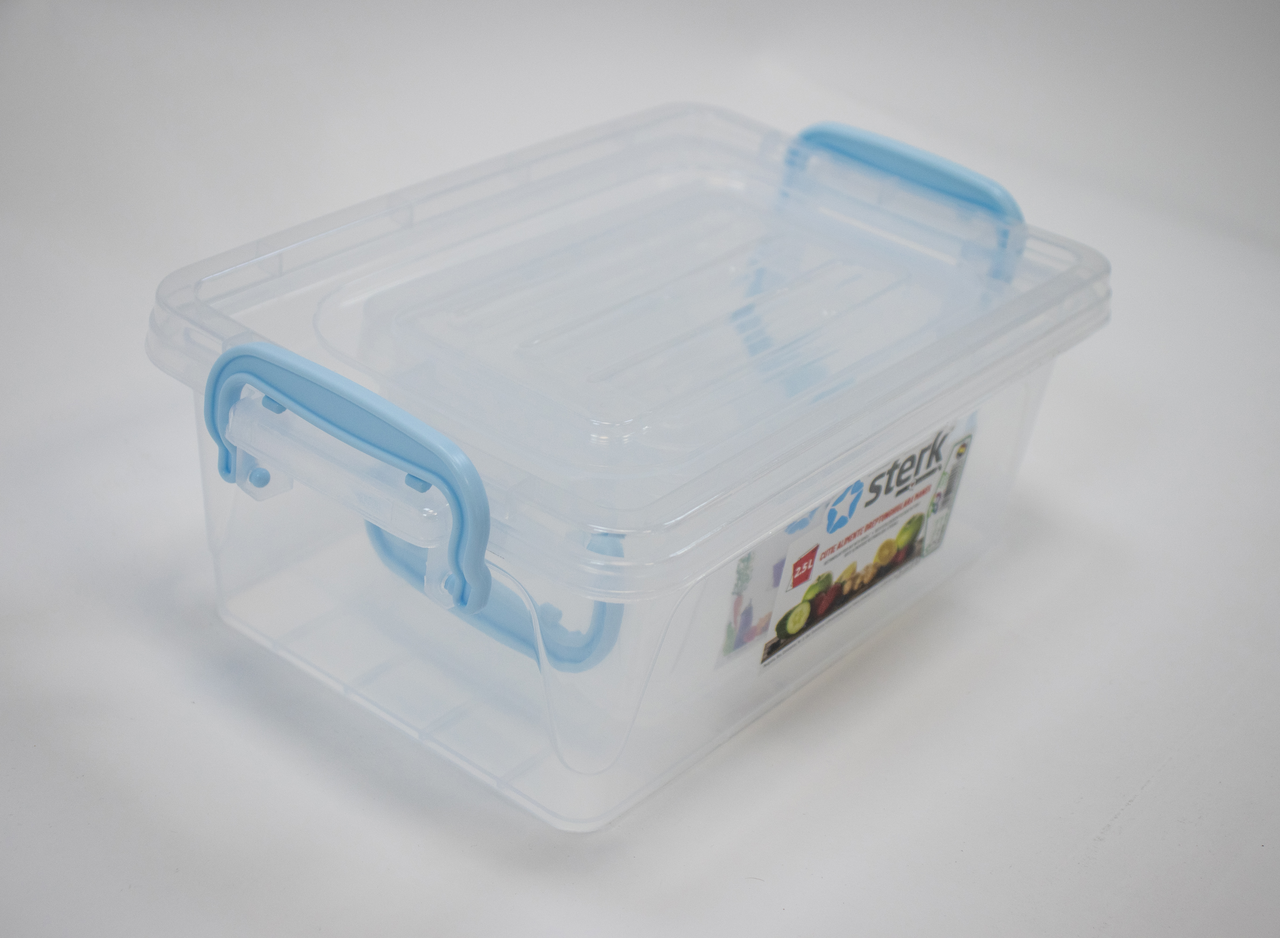 sterk PLAST Set Cutii Alimentare Dreptunghiulare (1 L + 2,5 L)