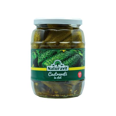 Naturavit Castraveti in Otet Calibru 6-9 cm 680 g