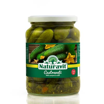 Naturavit Castraveti in Otet Calibru 3-6 cm 680 g