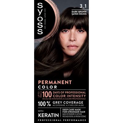 syoss Baseline Color Vopsea de Par Nuanta Dark Brown 115 ml