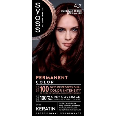 syoss Baseline Color Vopsea de Par Nuanta Mahogany 115 ml