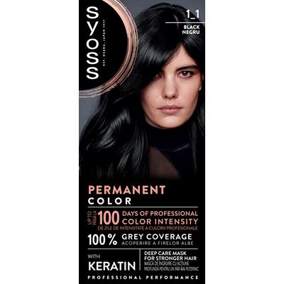 syoss Baseline Color Vopsea de Par Nuanta Black 115 ml