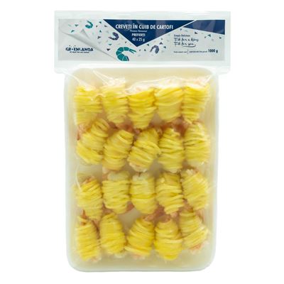 GROENLANDA Creveti in Cuib de Cartofi 1 Kg ❄