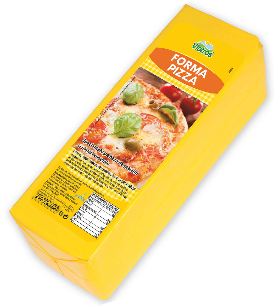 VIOTROS Forma Pizza cu Aroma de Branza Gouda 2,5 Kg