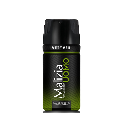 Deodorante - Deodorant spray parfumat Malizia Uomo Vetyver pentru bărbați, 150 ml