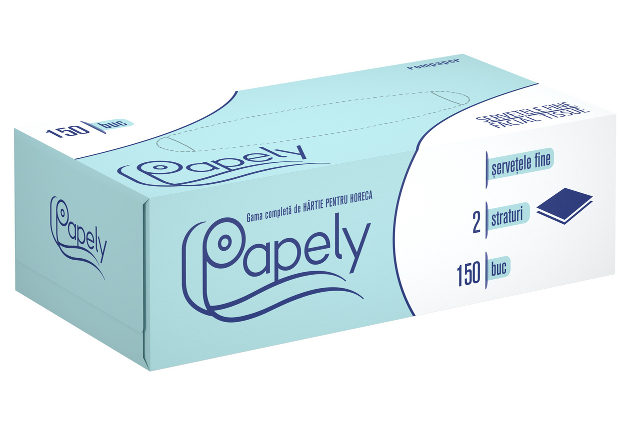 papely Servetele Faciale 2 Straturi 150 bucati