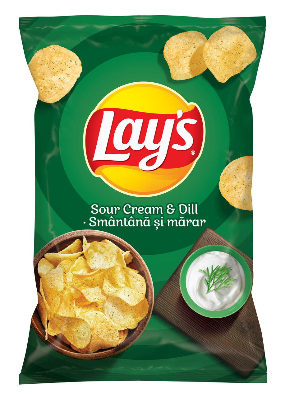 Lay's Chipsuri din Cartofi cu Gust de Smantana 6 x 60 g