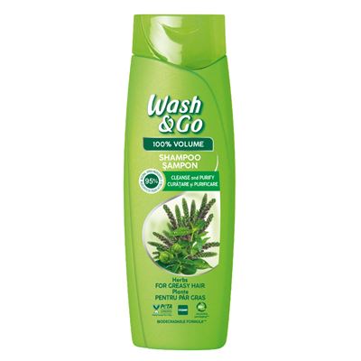 WASH & GO Sampon cu Extract de Ierburi 360 ml