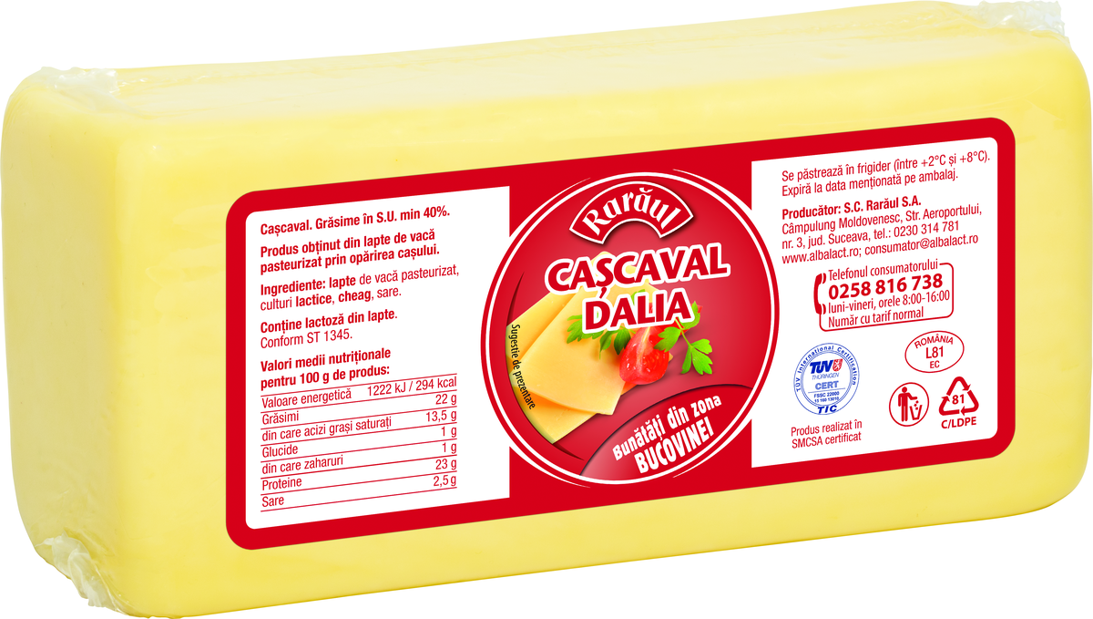 RARAUL Cascaval Dalia Calup cca. 1,8 Kg