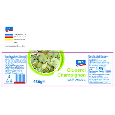 aro Ciuperci Taiate 630 g