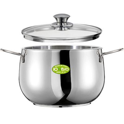 INOXRIV IO BIO Oala de Inox cu Capac LDP 24 cm 7 L