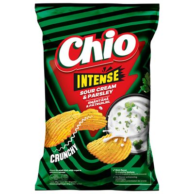 Chio Chips Intense Smantana si Patrunjel 120 g